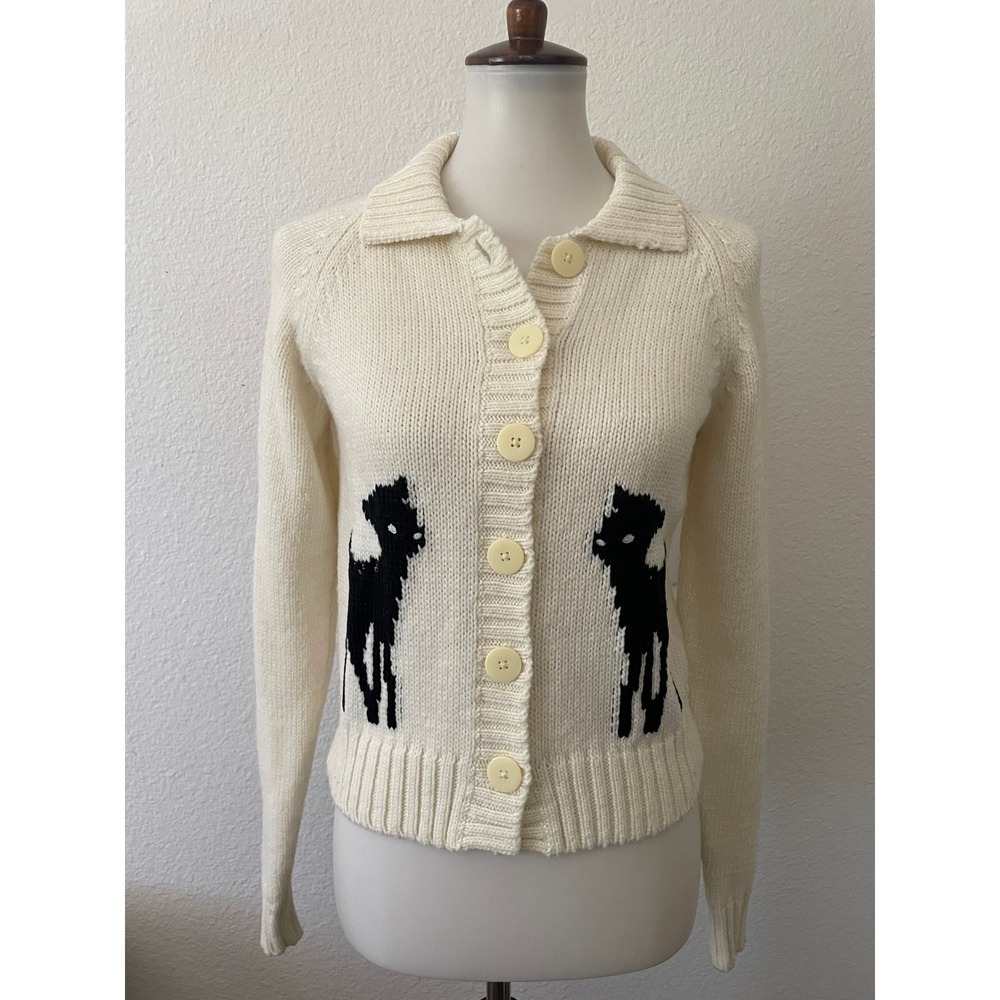 Uniqlo Ines de la Fressange Cardigan Sweater Women S Deer Fawn Cottagecore Cozy